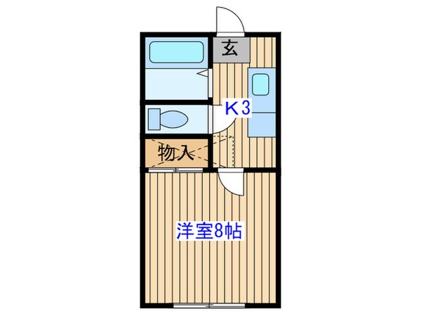 ﾎﾜｲﾄｷｬｯｽﾙ南小泉12番館の物件間取画像